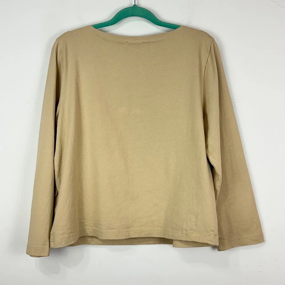 NWOT J.Crew Women's Boat Neck Sequin Top L Whimsy Preppy